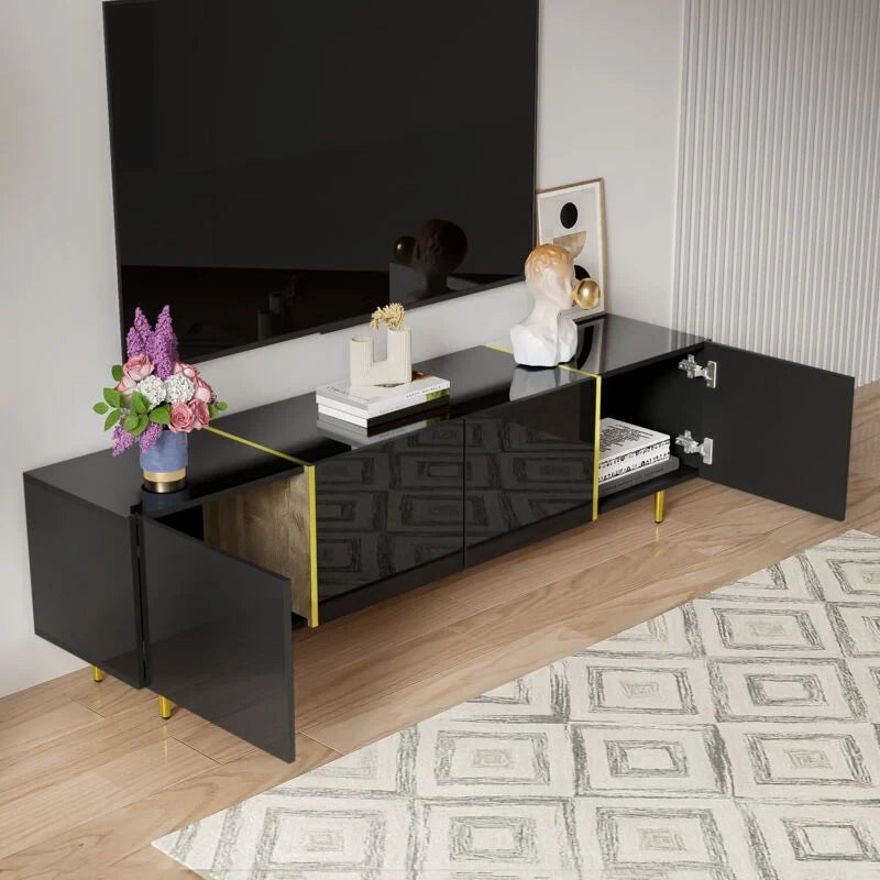 Modern Tv stand with 4 doors