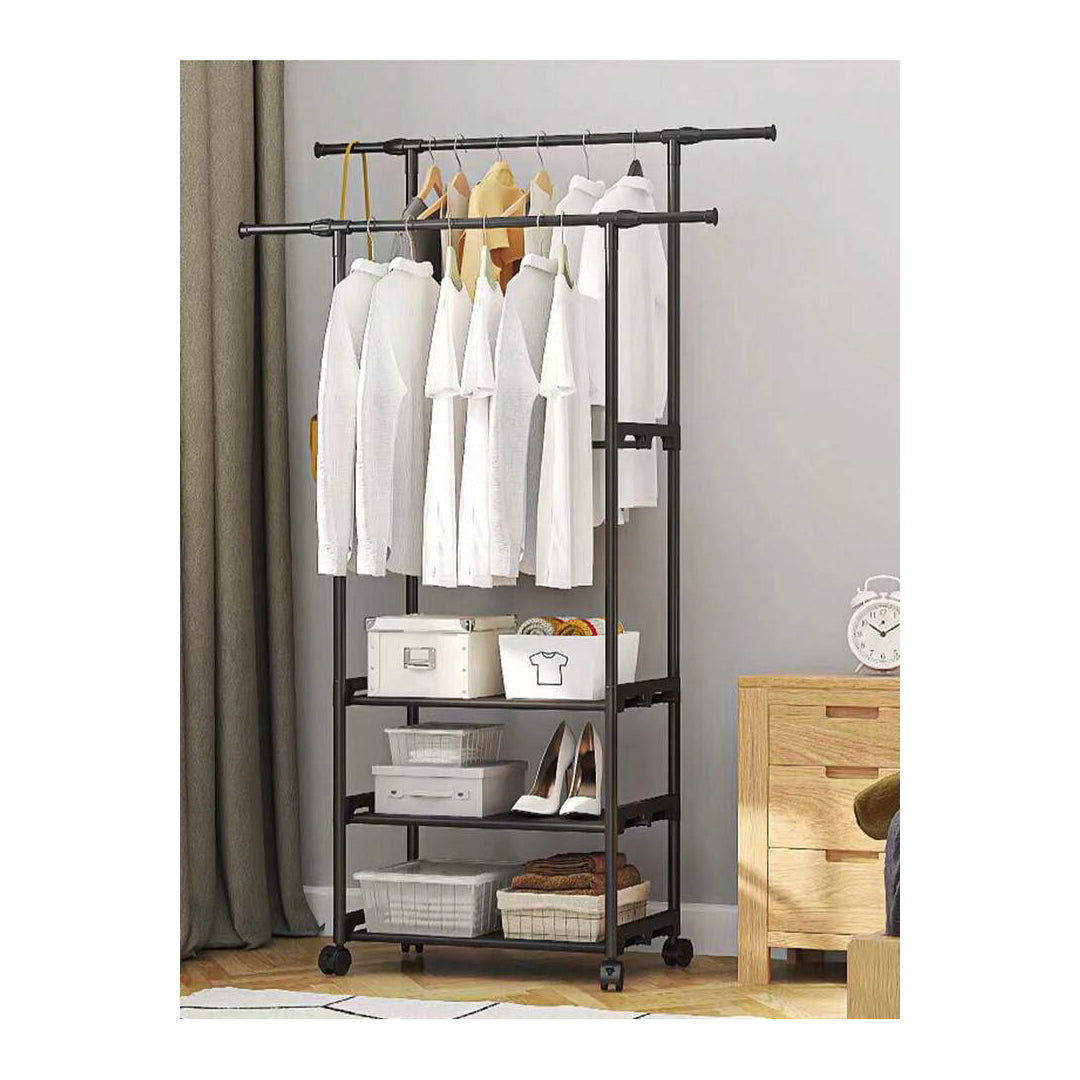 Rolling Hanging Clothes Rack