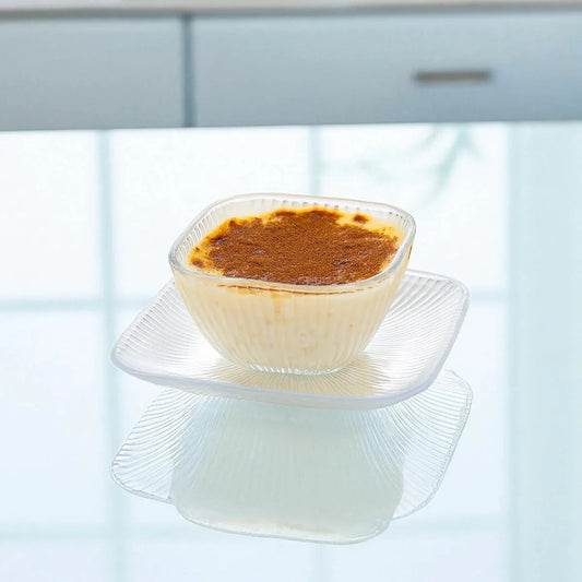 Set of 6 Glass Bowls with Plates