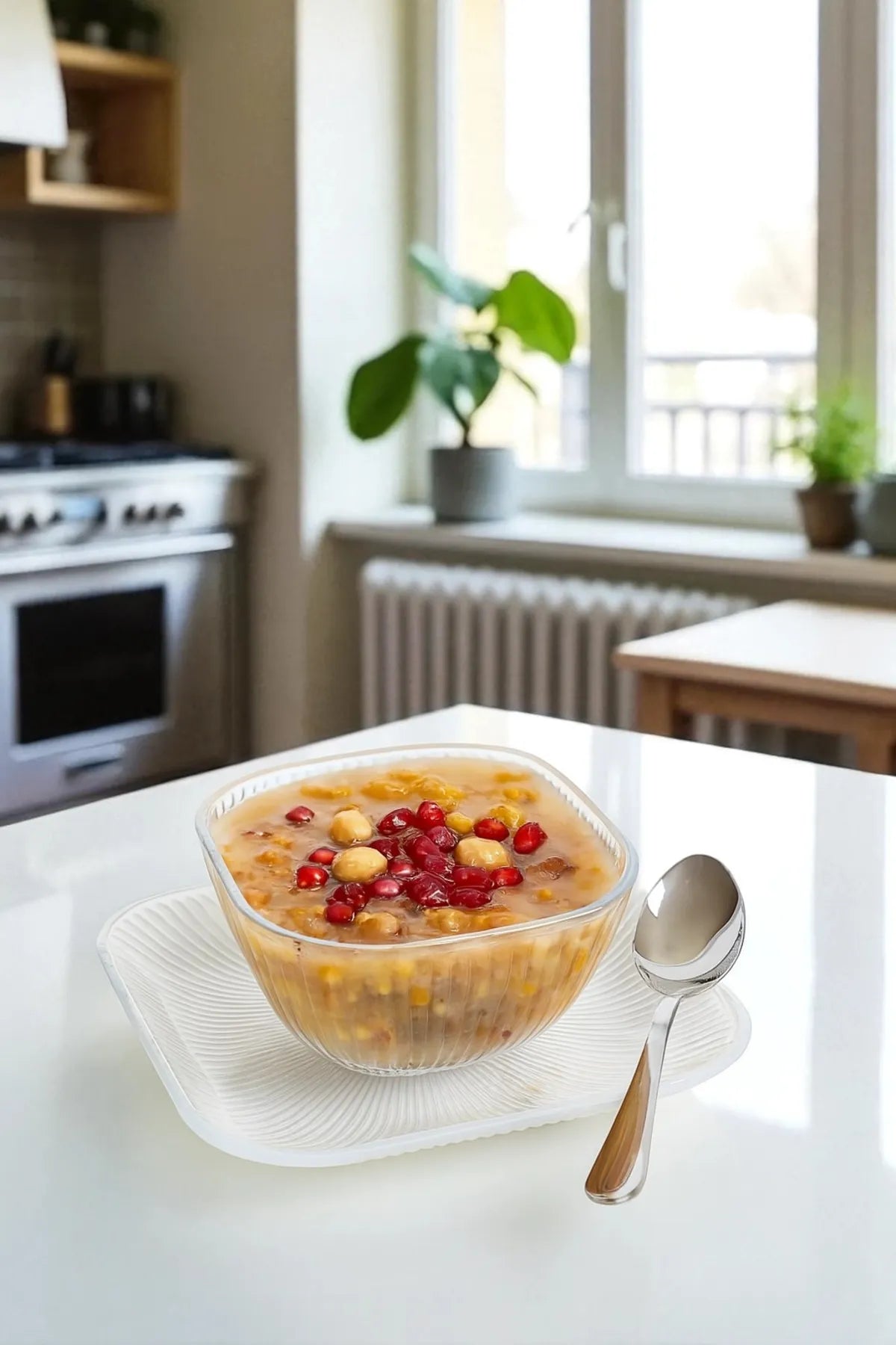 Set of 6 Glass Bowls with Plates