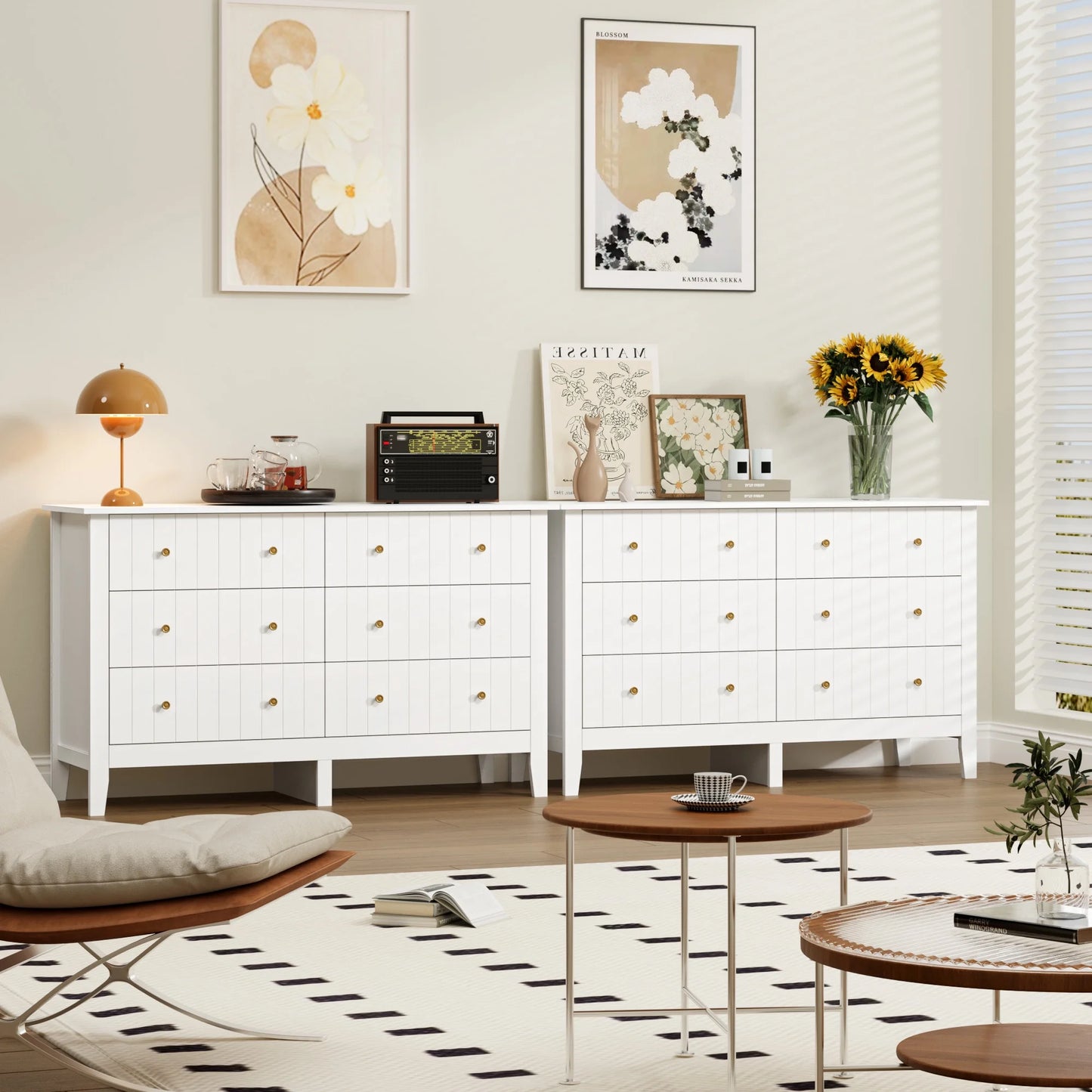 Modern Dresser Wood Storage Cabinet