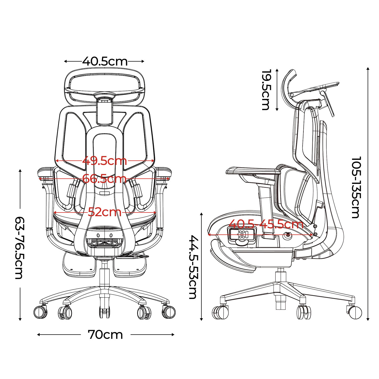 Hbada X7 Smart Ergonomic Office Chair