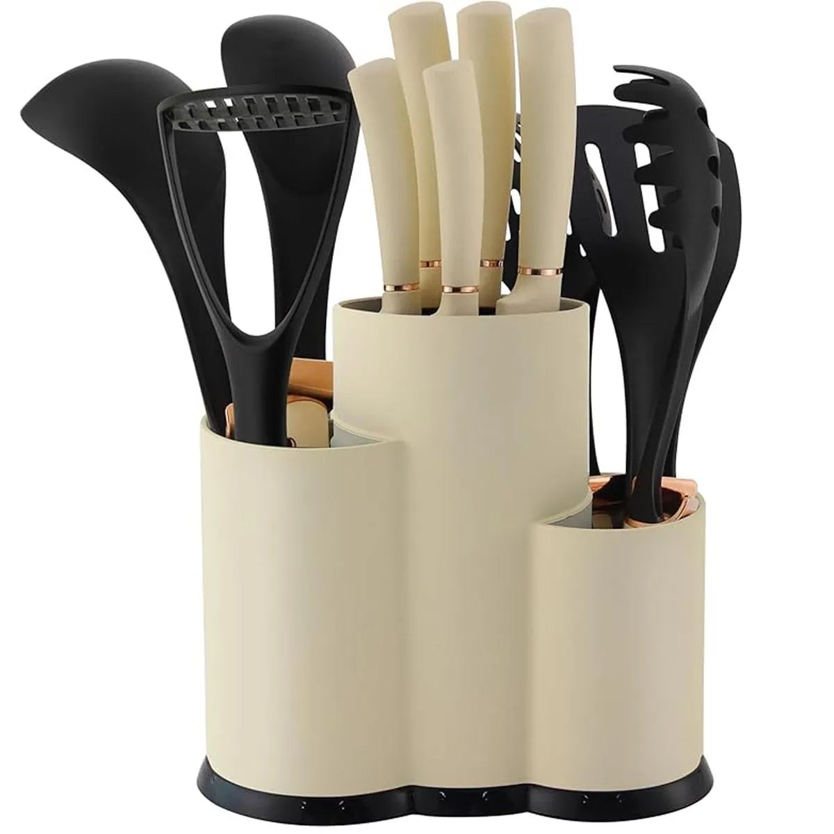 Set Knives x12 Kit Cutters Slicers Chopper Spoons Kitchen
