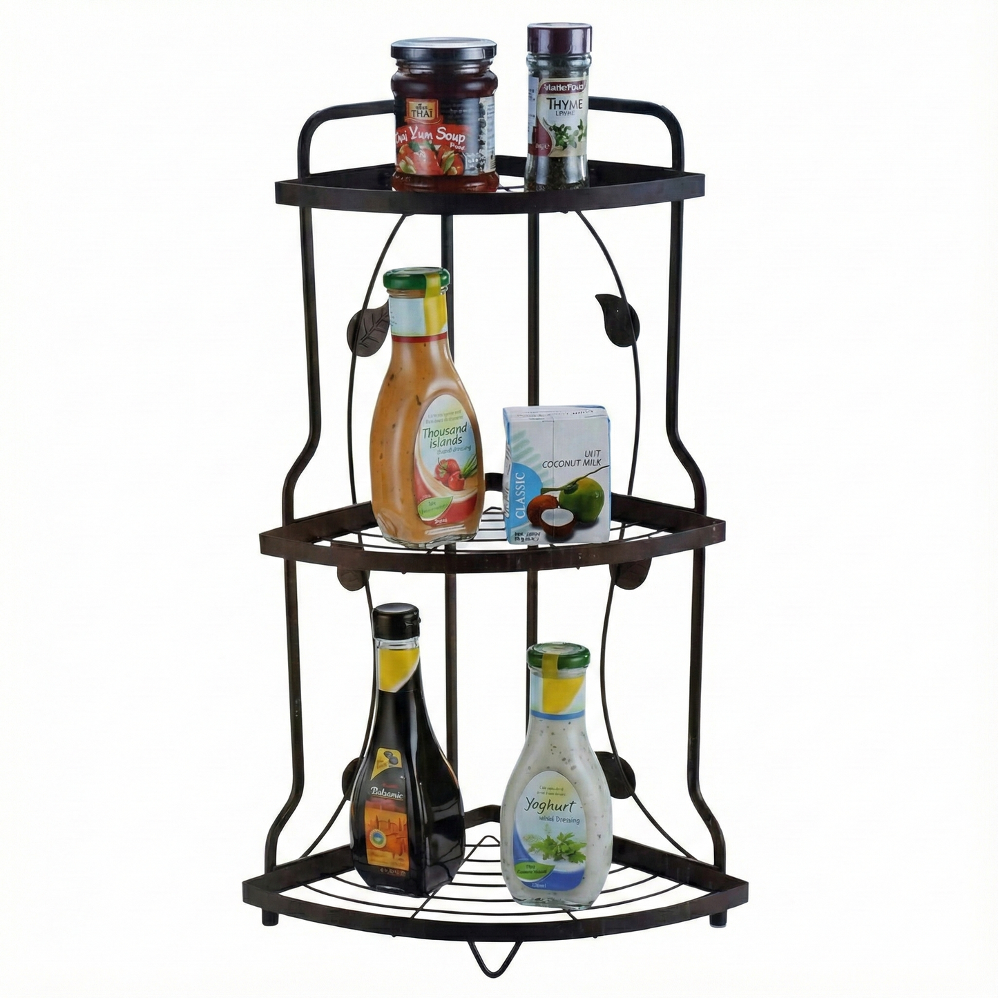 3-Tier Multifunctional Corner Storage Rack