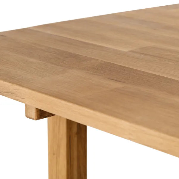 Coxmoor 4-6 Seater Square Extendable Dining Table, Solid Oak