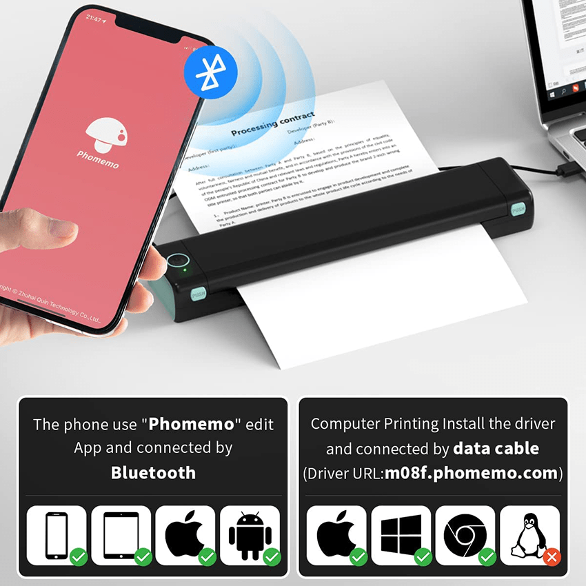 Bluetooth Portable Printer