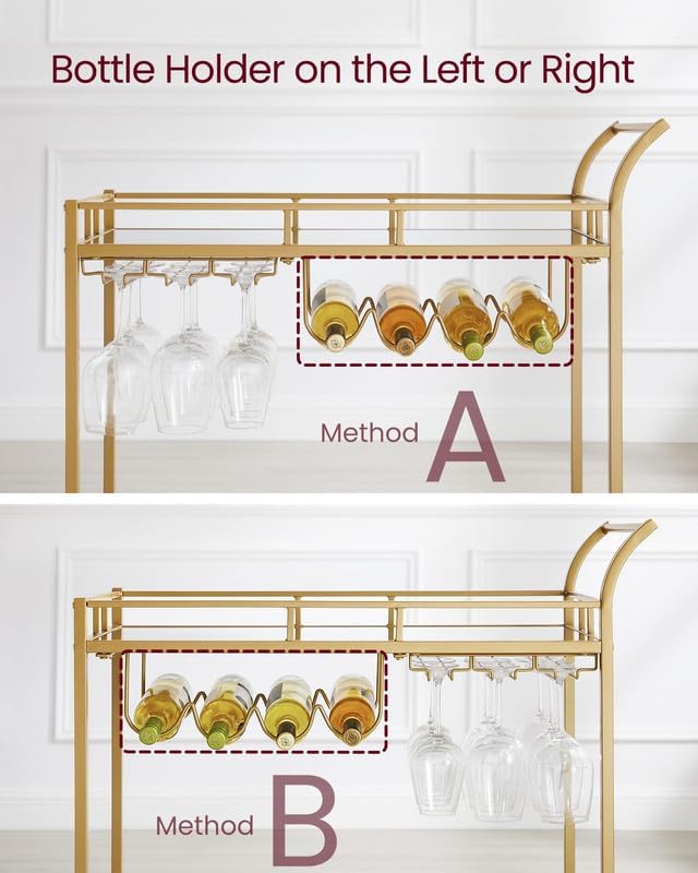VASAGLE Bar Cart LRC090A03