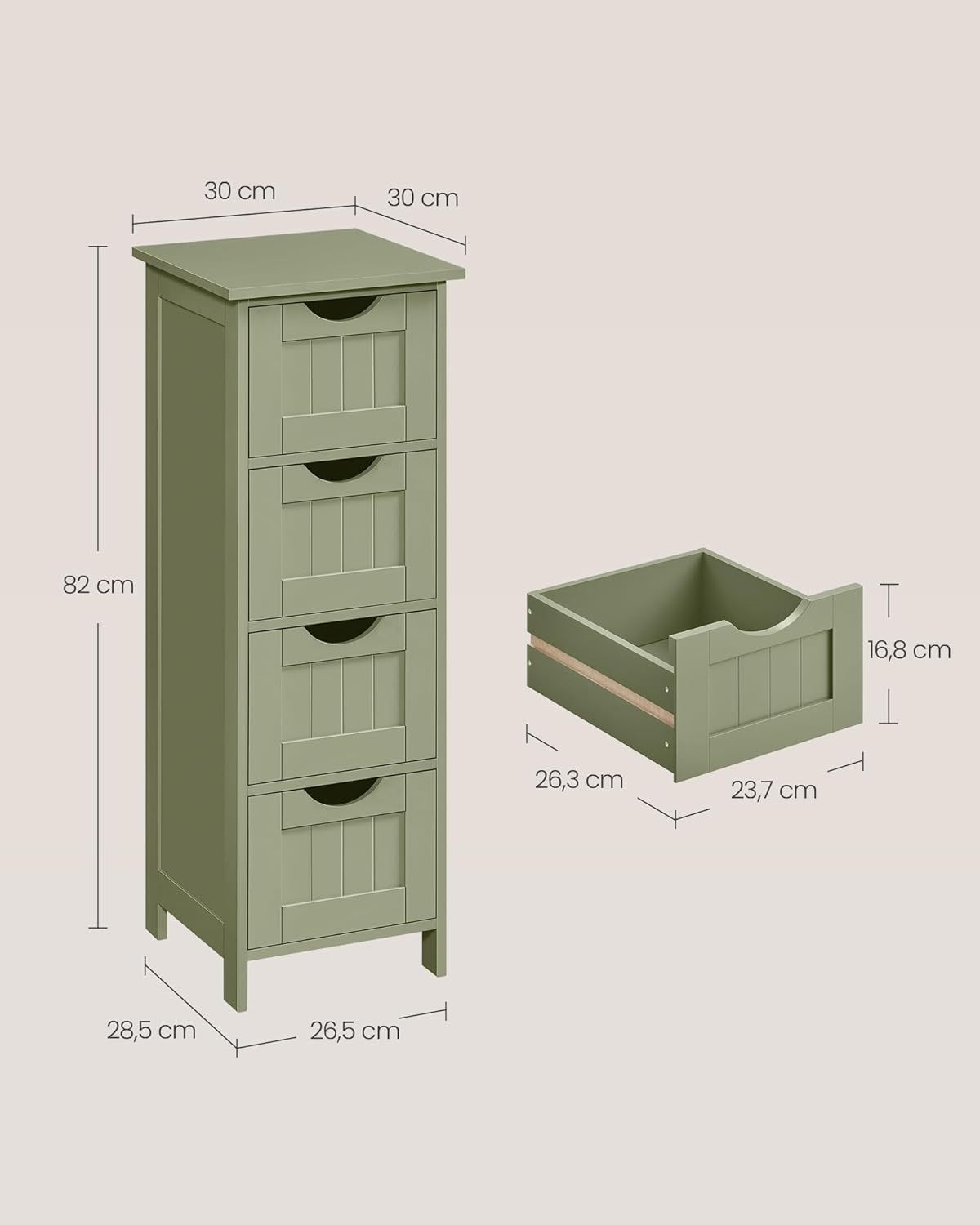 VASAGLE Bathroom Cabinet