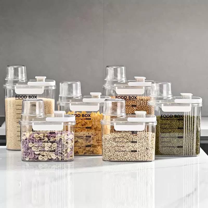 Food Storage Containers with Measuring Cup