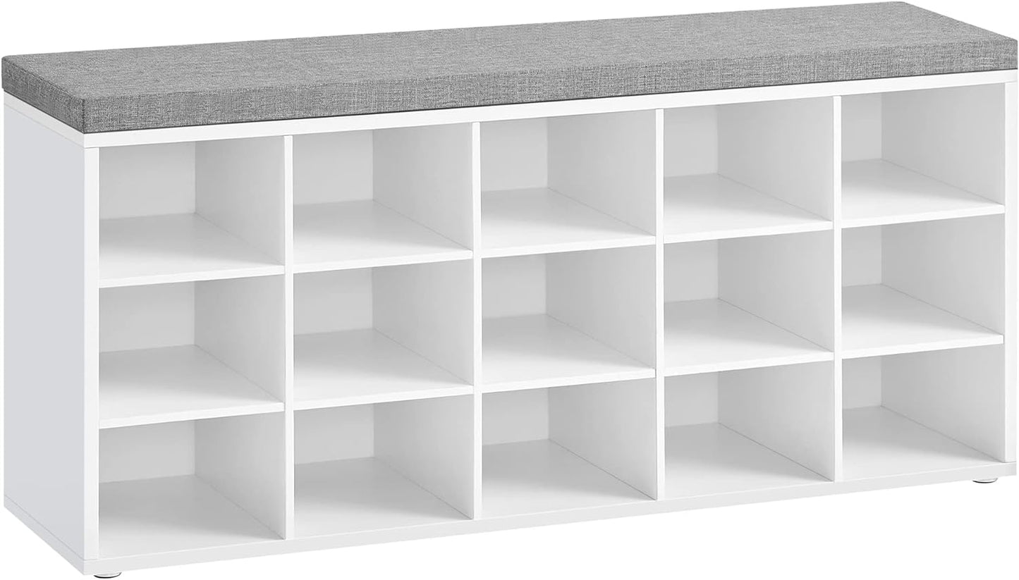 VASAGLE Shoe Bench with Cushion