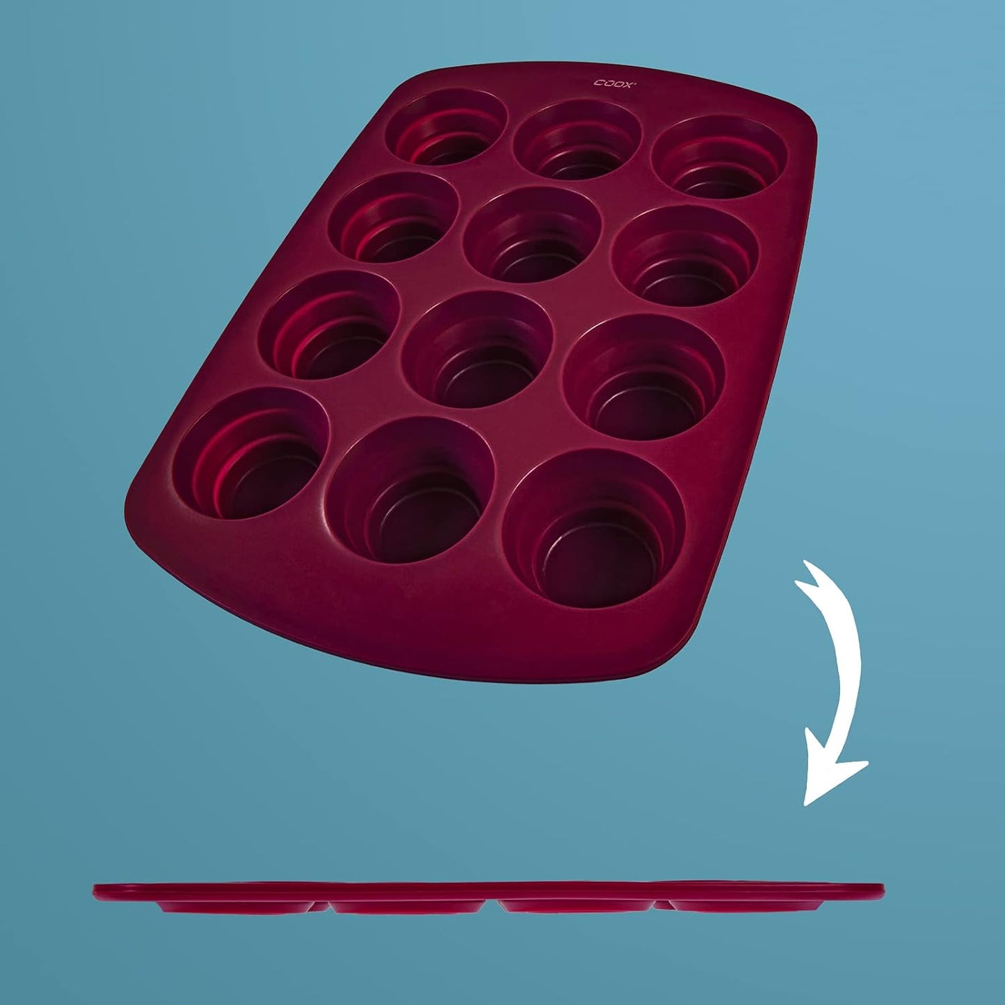Silicone Muffin Mold 12 Cups