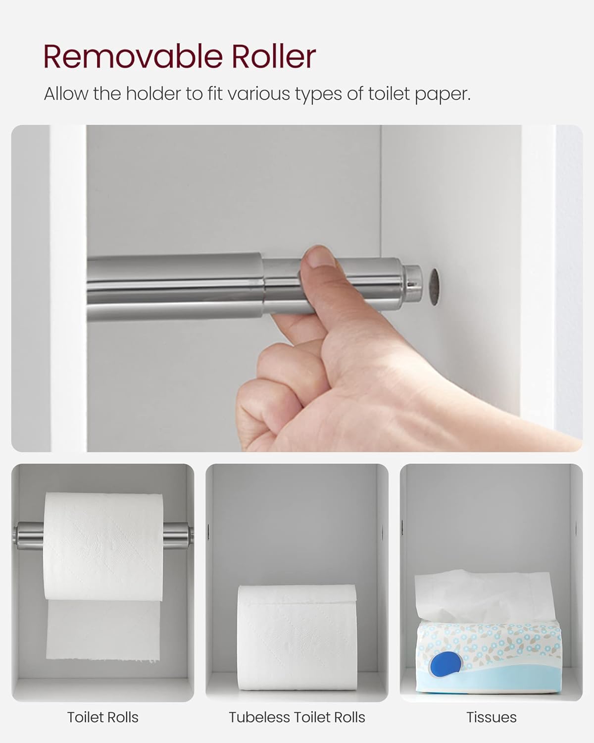 VASAGLE Small Bathroom Storage Cabinet
