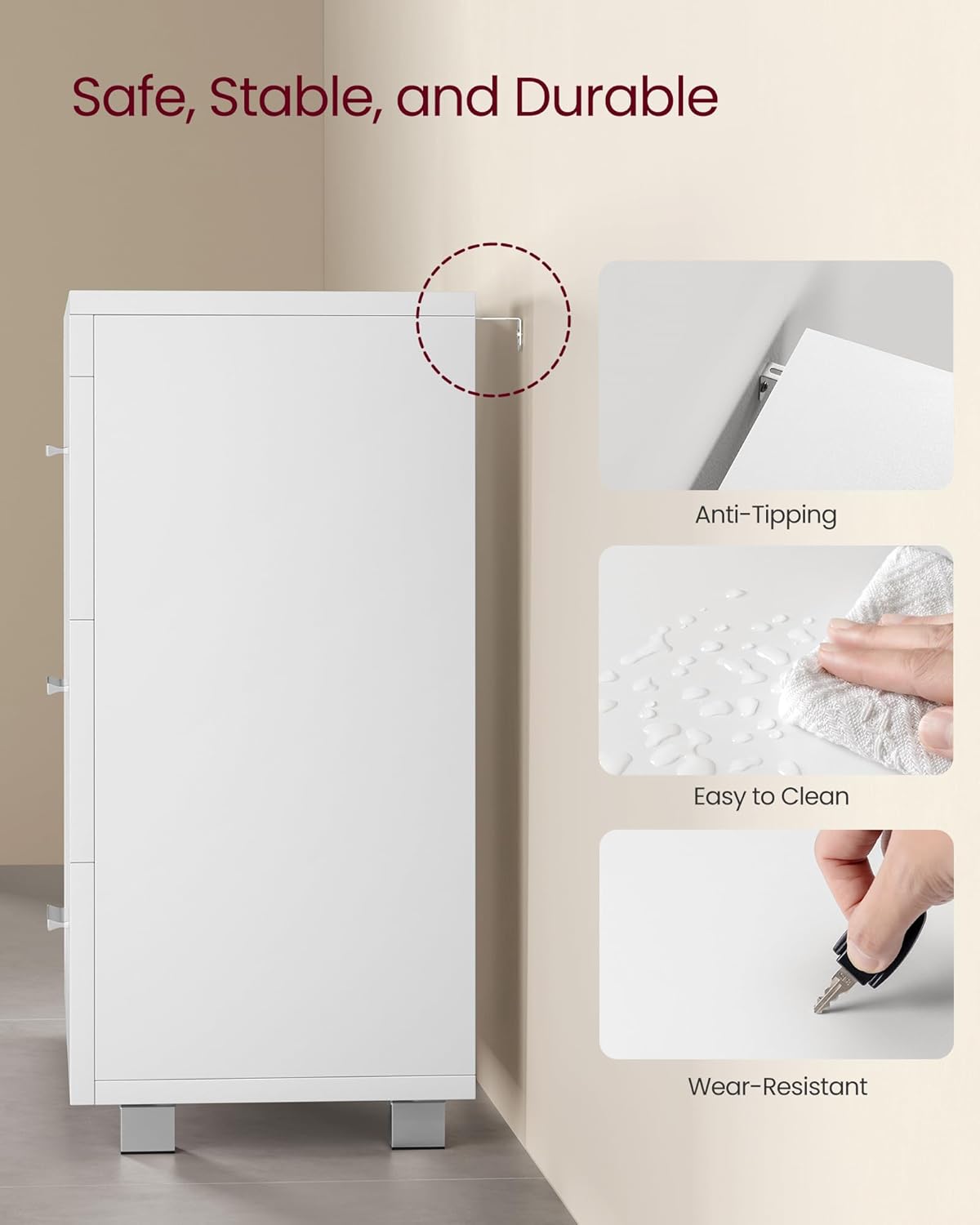 VASAGLE Under Sink Bathroom Cabinet