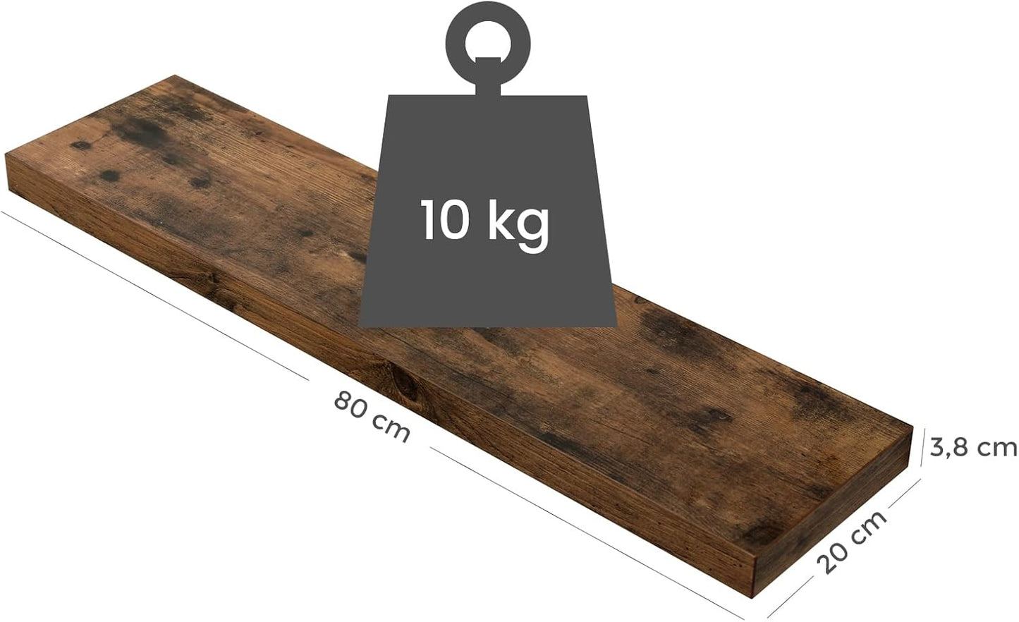 VASAGLE Wall Shelf LWS28BX