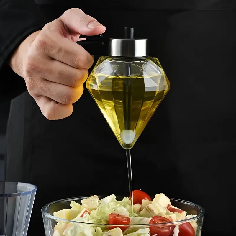 Transparent Glass Honey Dispenser
