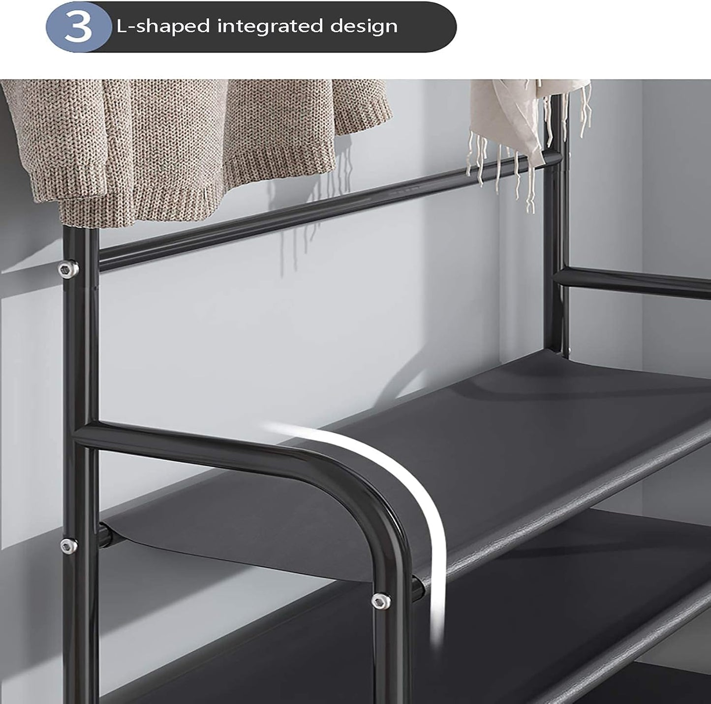 Multi-functional Metal Shoe Rack Organizer