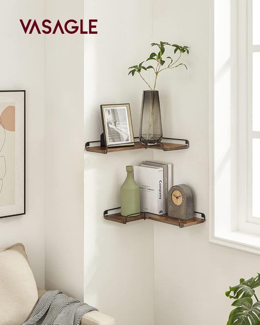 VASAGLE Set of 2 Floating Shelves LLS831B01