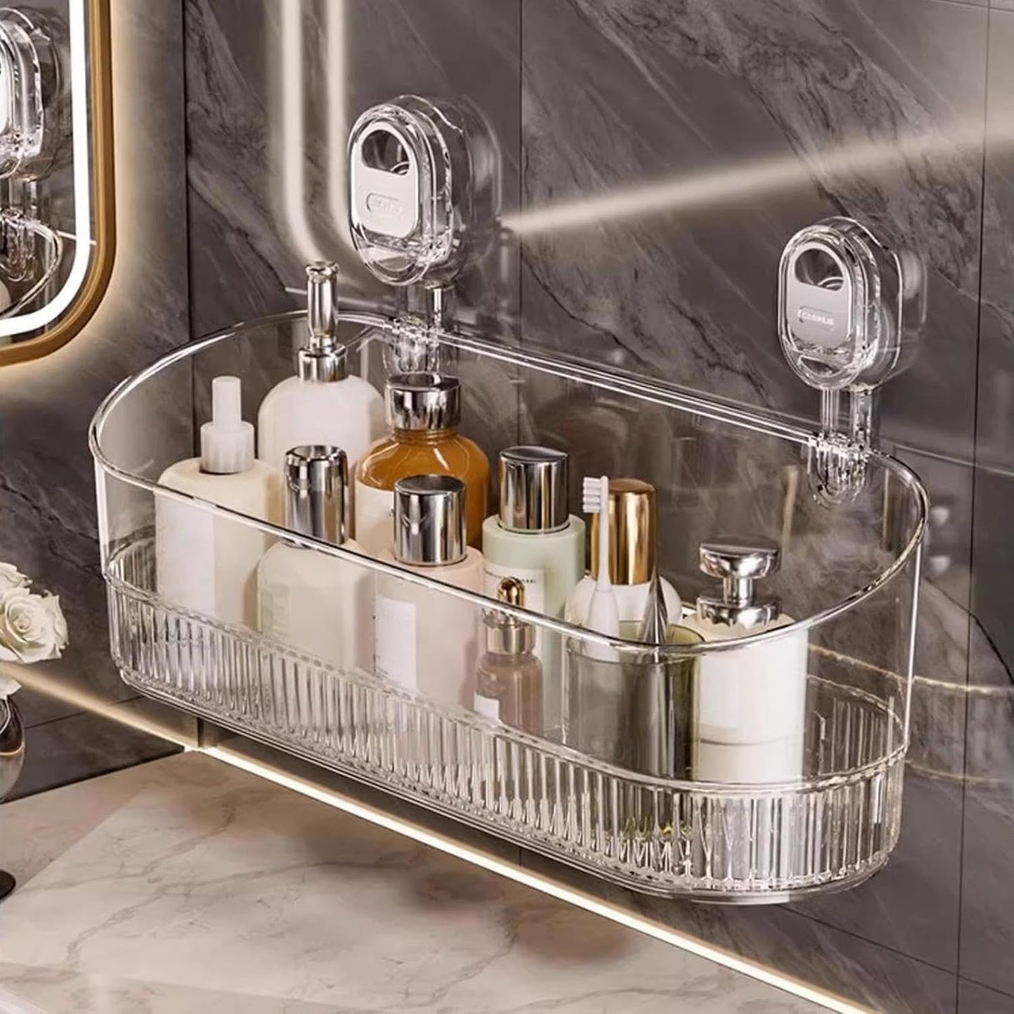 Suction Cup Bathroom Shelf
