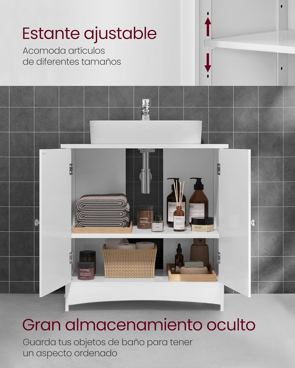 VASAGLE Under Sink Storage Cabinet