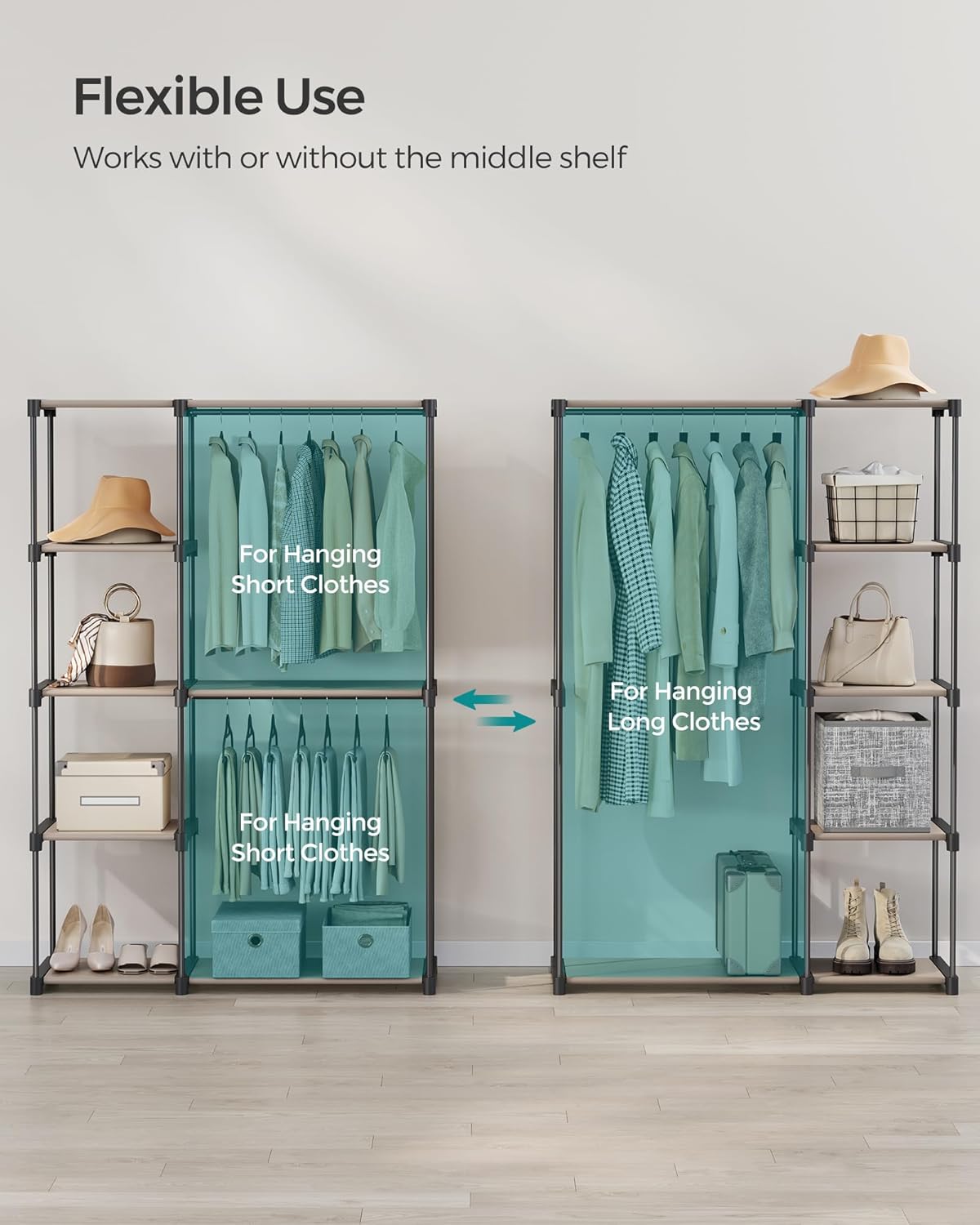 SONGMICS Freestanding Wardrobe RYG026R02