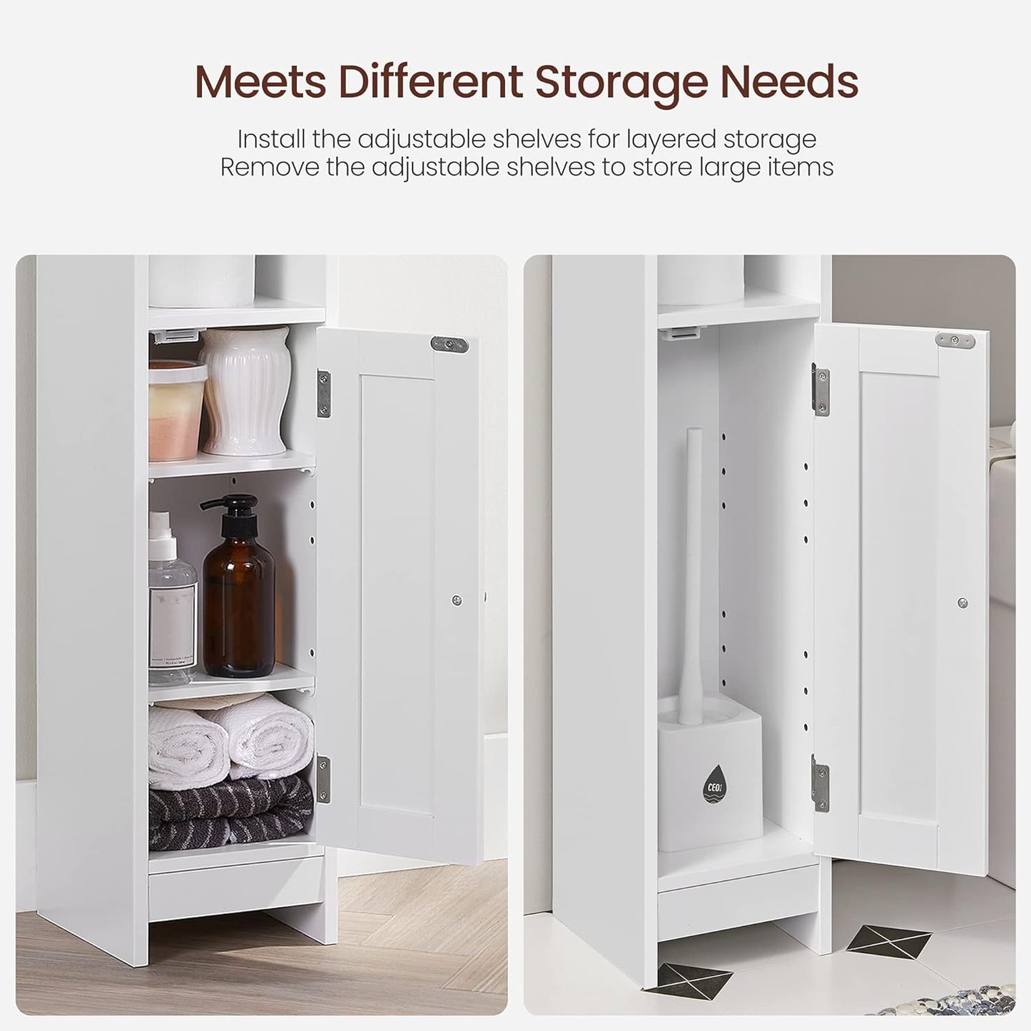 VASAGLE Corner Floor Cabinet