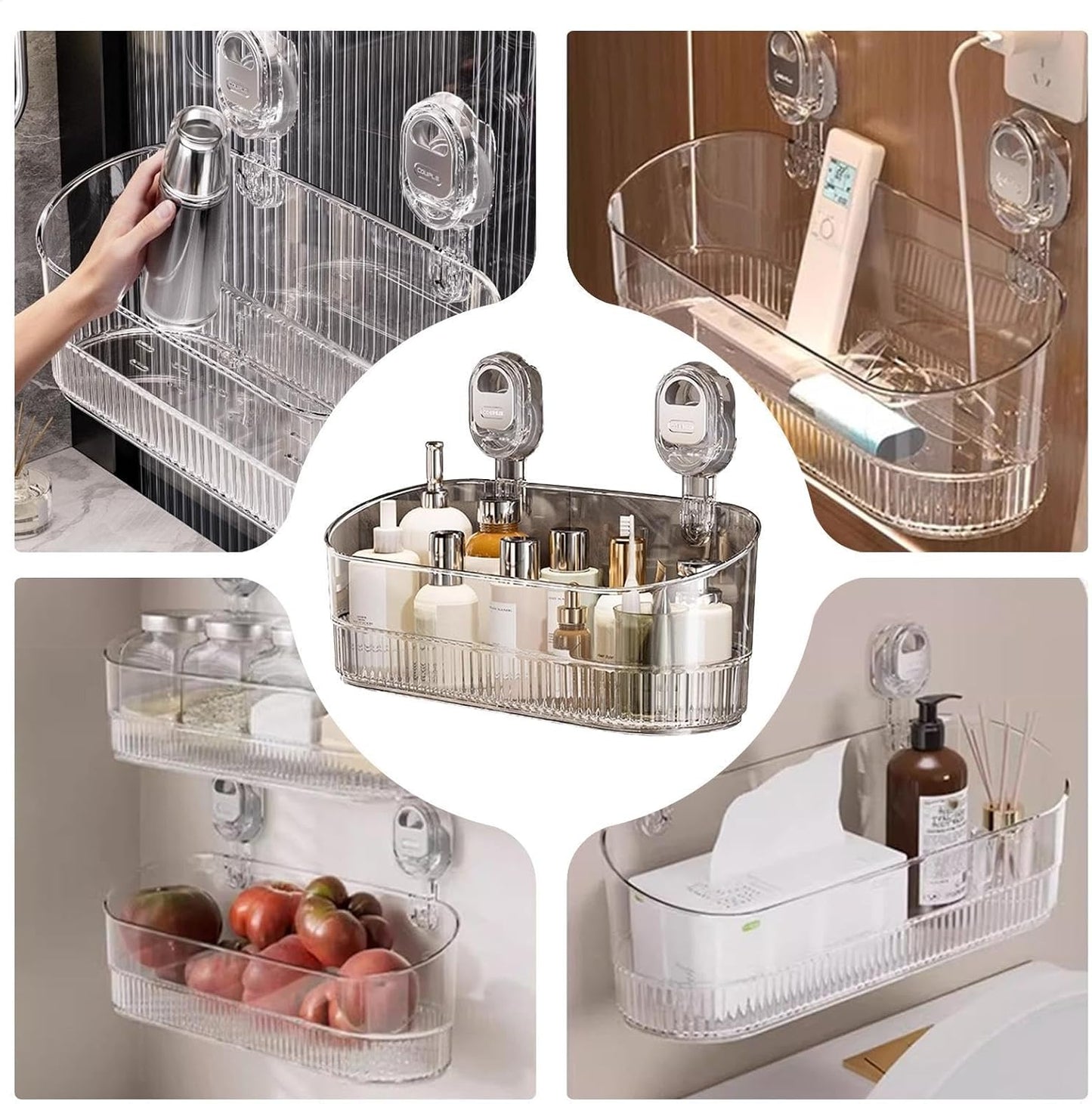 Suction Cup Bathroom Shelf
