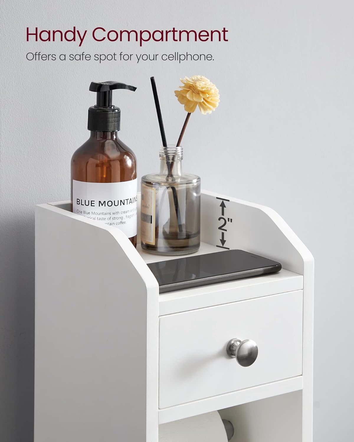 VASAGLE Small Bathroom Storage Cabinet