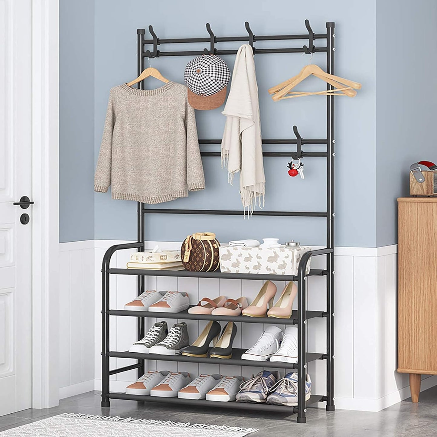 Multi-functional Metal Shoe Rack Organizer