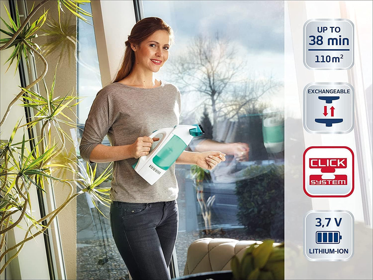 Leifheit Dry & Clean Window Vacuum Cleaner