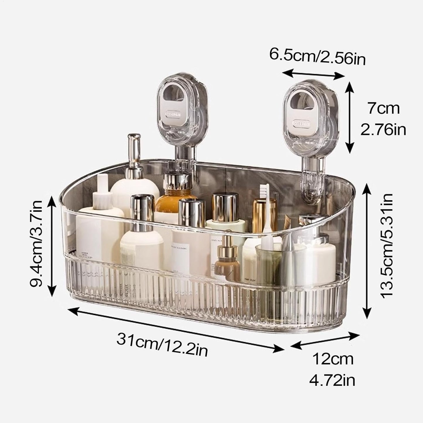 Suction Cup Bathroom Shelf