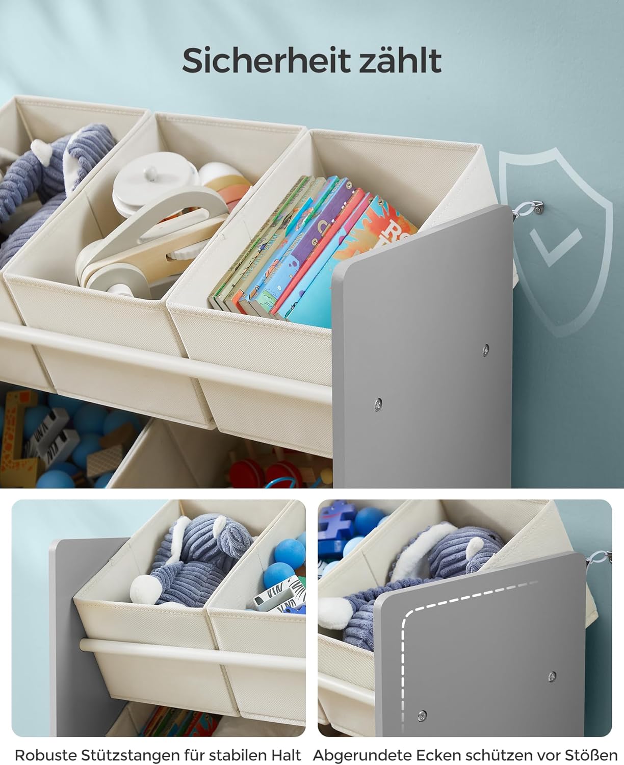 SONGMICS Children's Shelf GKR034G10