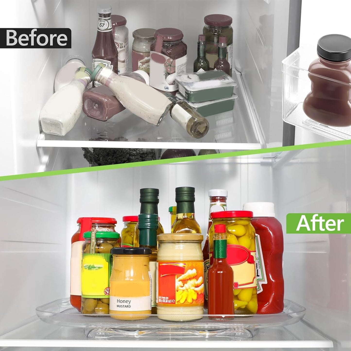 Rotating Fridge Organizer Tray