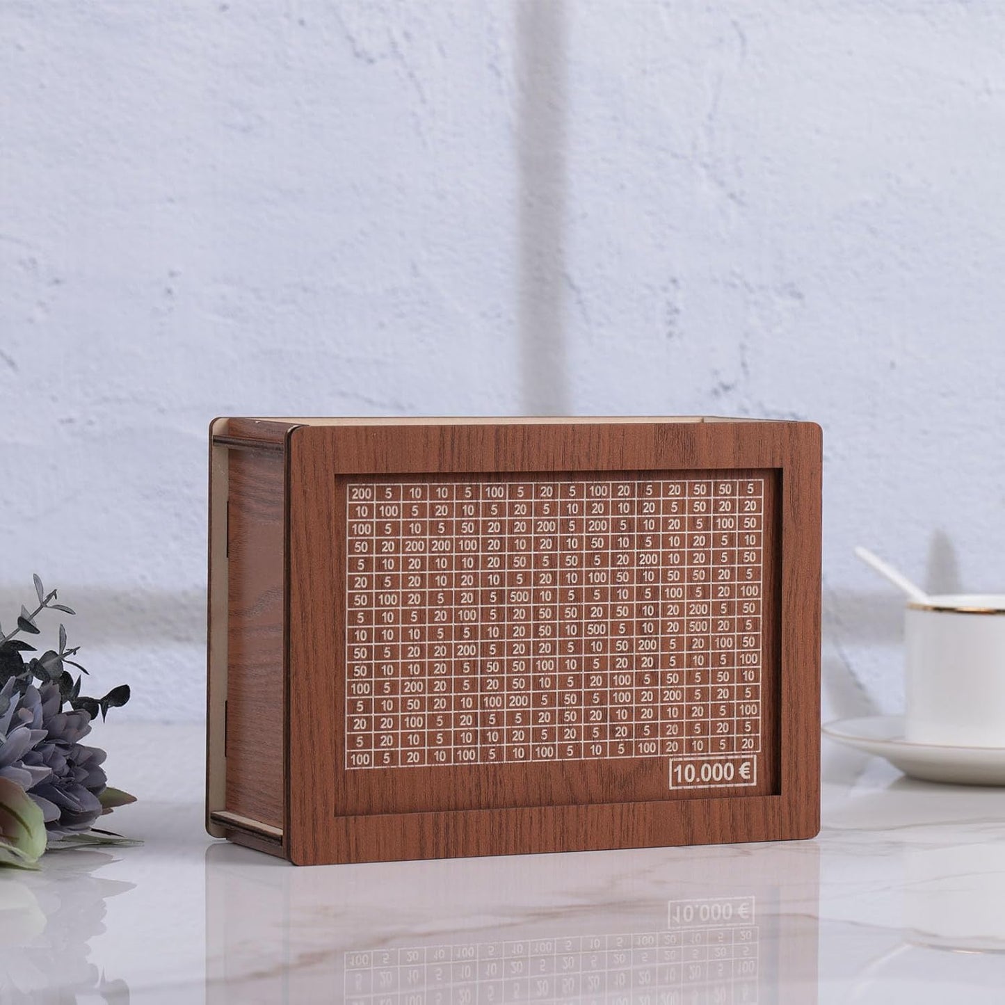 Cash Vault Wooden Savings Box