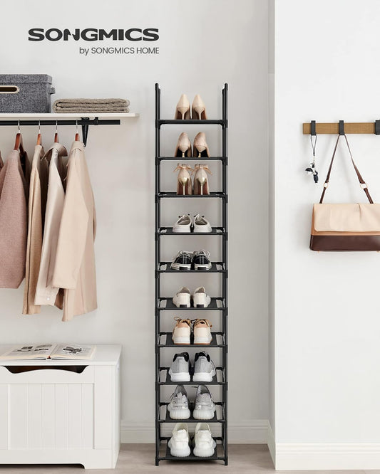 SONGMICS 10-Tier Shoe Rack LSR110B02
