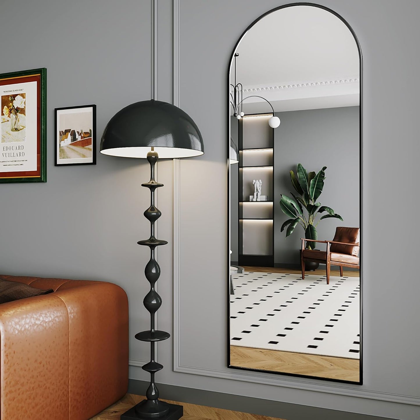 Large Arched Full Length Mirror