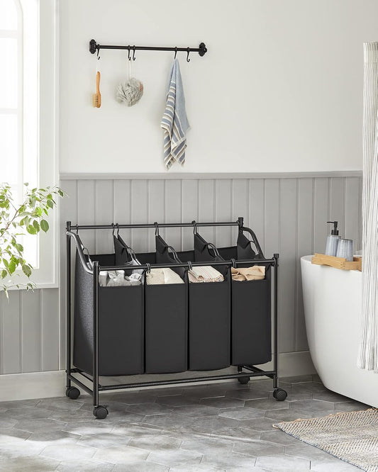 SONGMICS Rolling Laundry Sorter LSF005