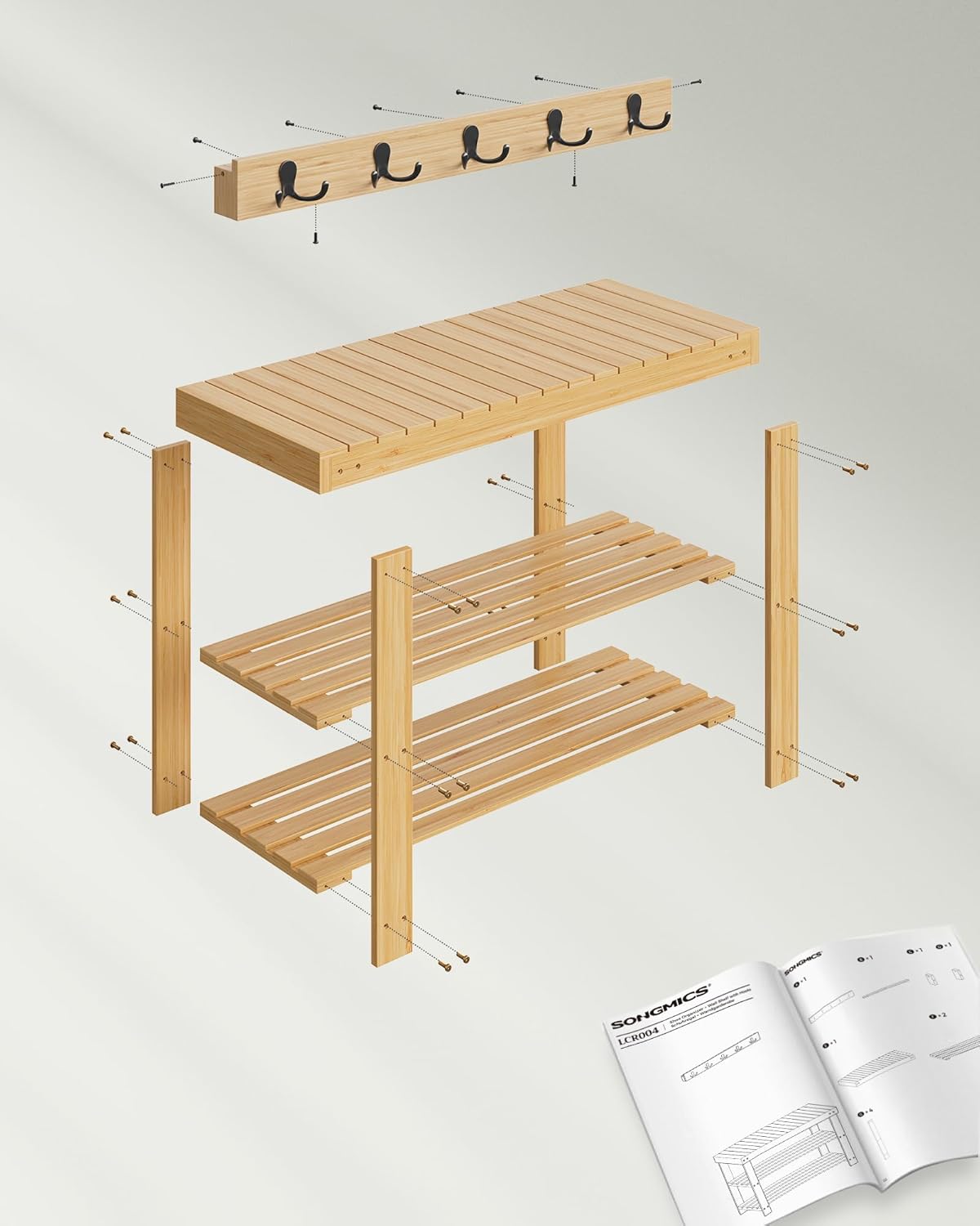 SONGMICS Coat Rack LCR004N01