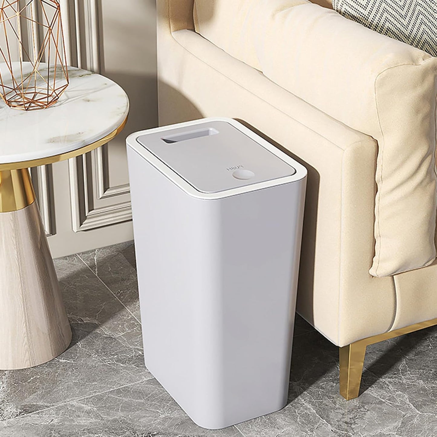 Household Trash Can with Lid