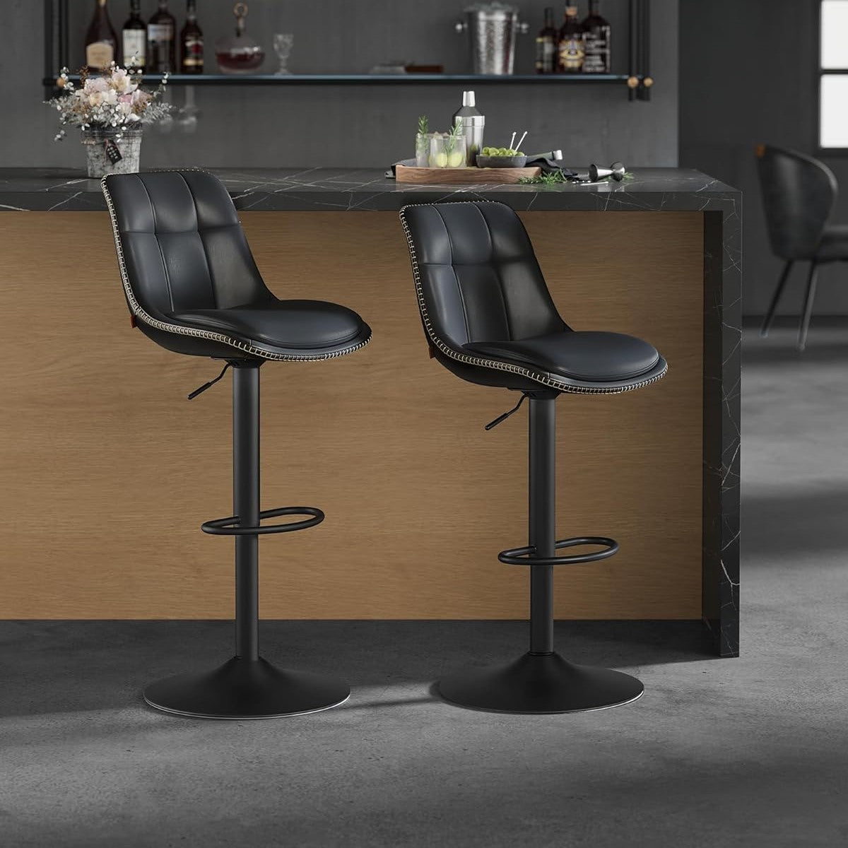 VASAGLE Bar Stools Set of 2