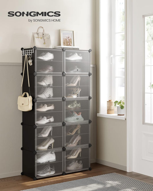 SONGMICS Interlocking Shoe Rack LPC035B01