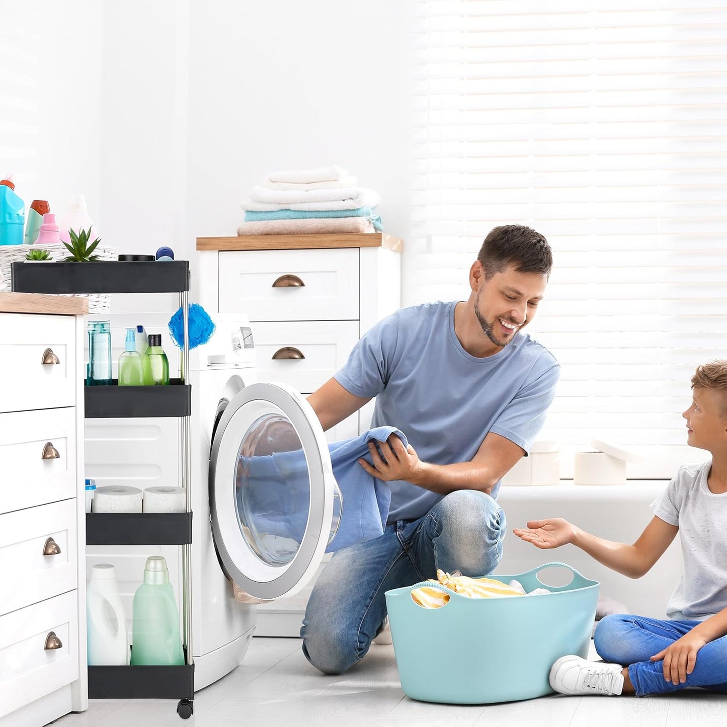 4 Tier Trolley with Wheels