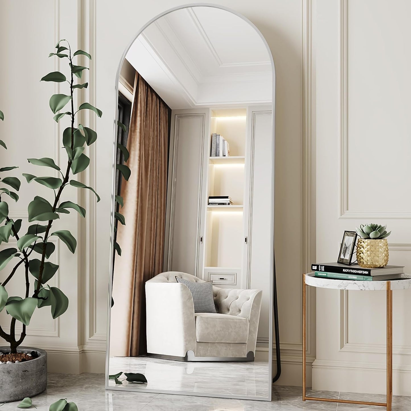 Large Arched Full Length Mirror