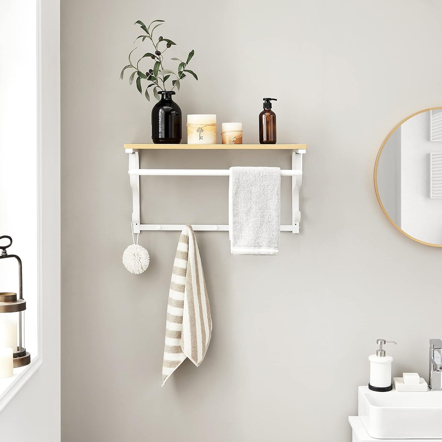 VASAGLE Wall Mounted Coat Rack LCR11WY
