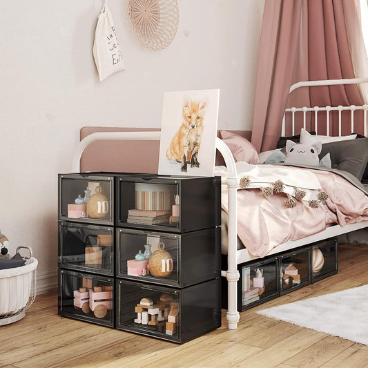 SONGMICS Set of 6 Shoe Boxes LSP06CB