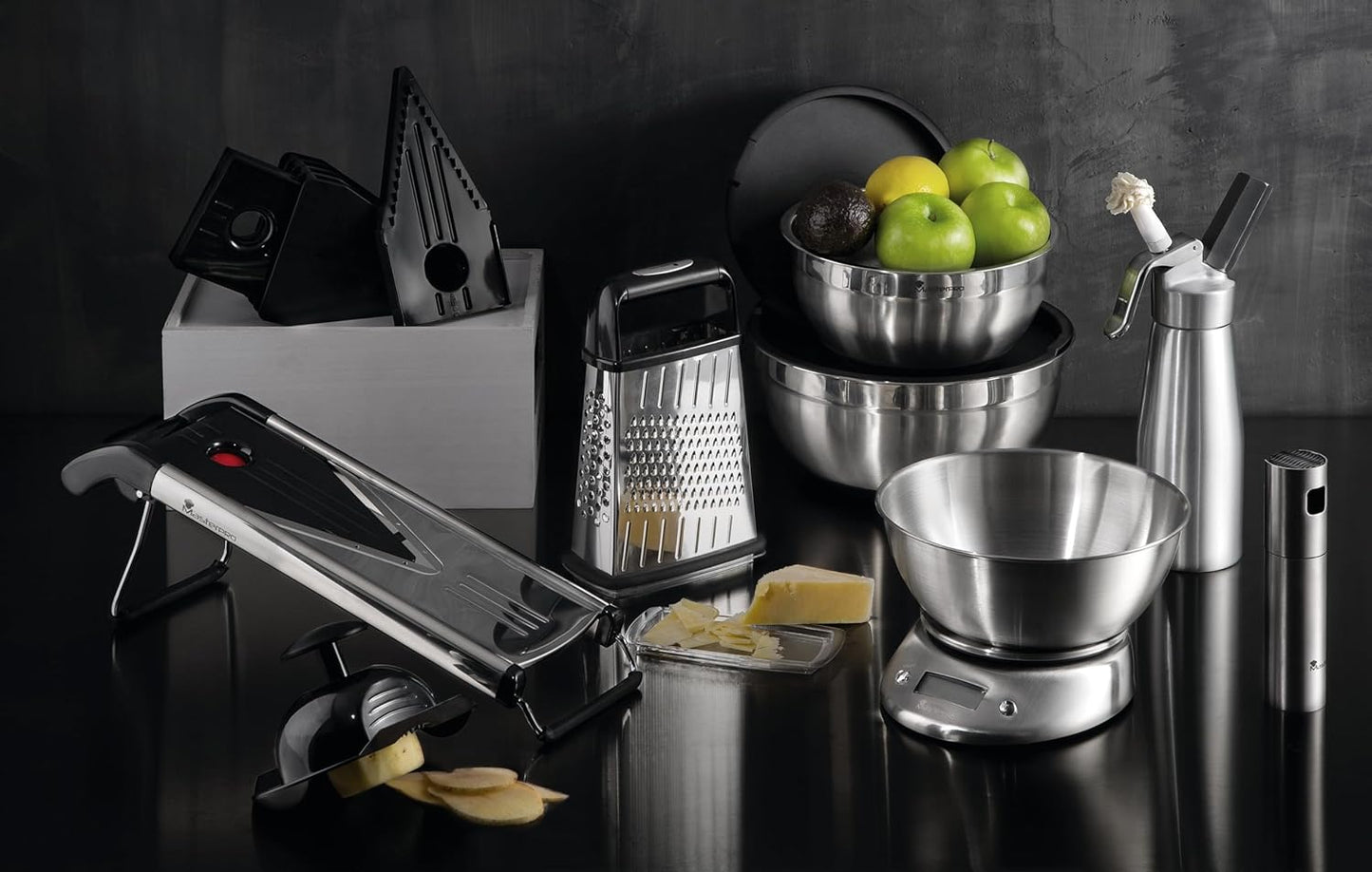 Masterpro Grater, 4 sides stainless steel