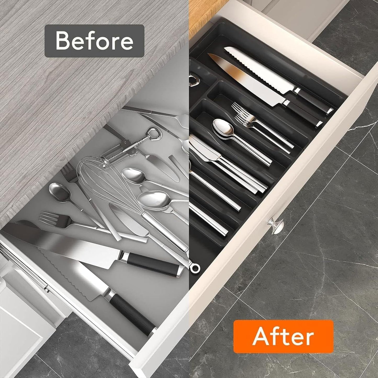 Expandable Cutlery Drawer Organizer
