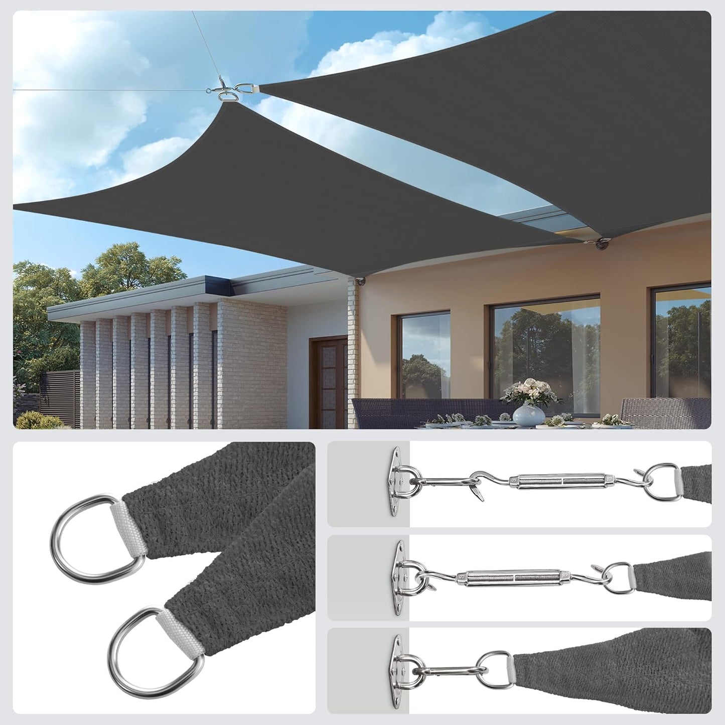 SONGMICS Awning waterproof UV protection GSS44GY