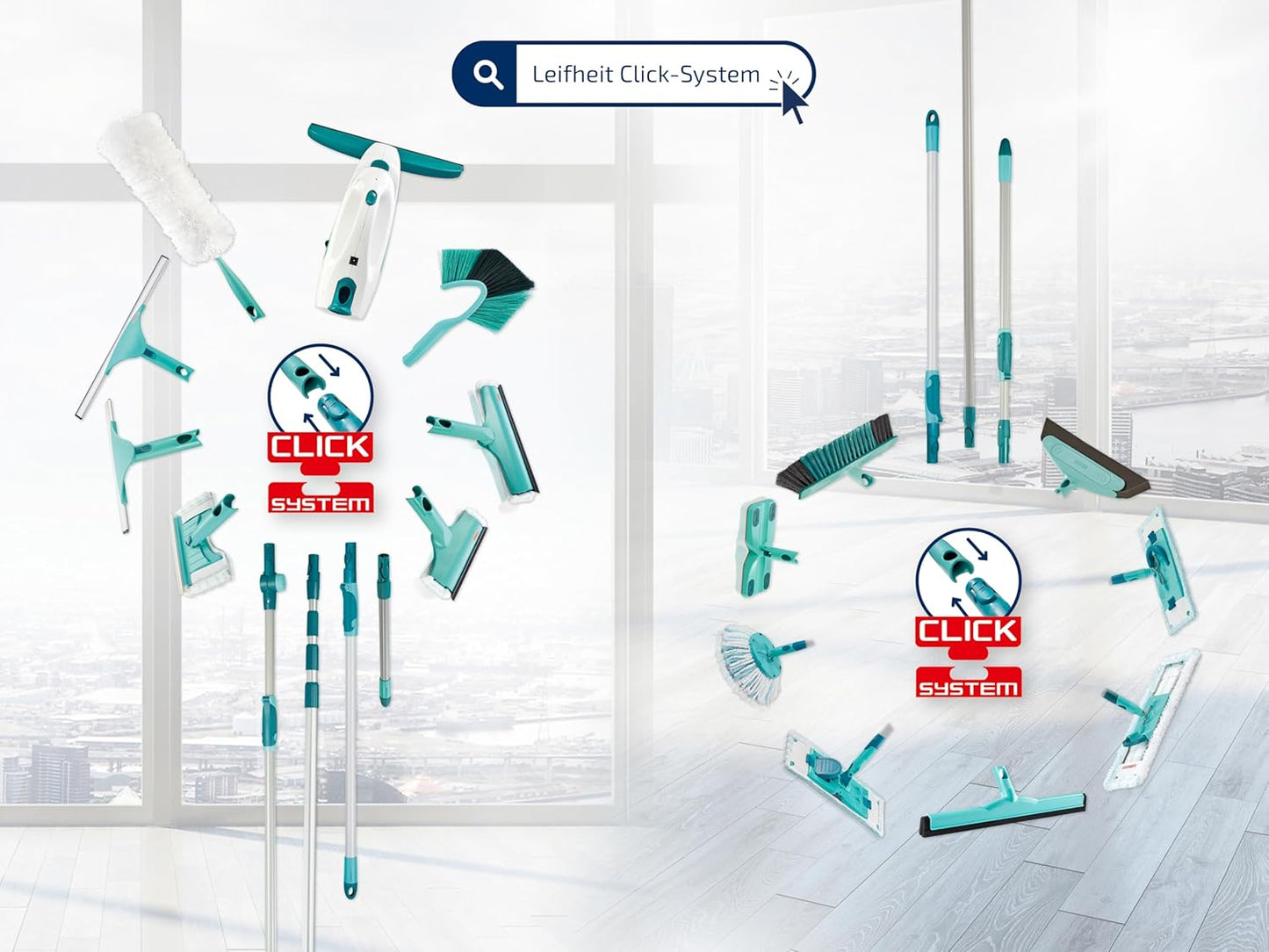 Leifheit Dry & Clean Window Vacuum Cleaner