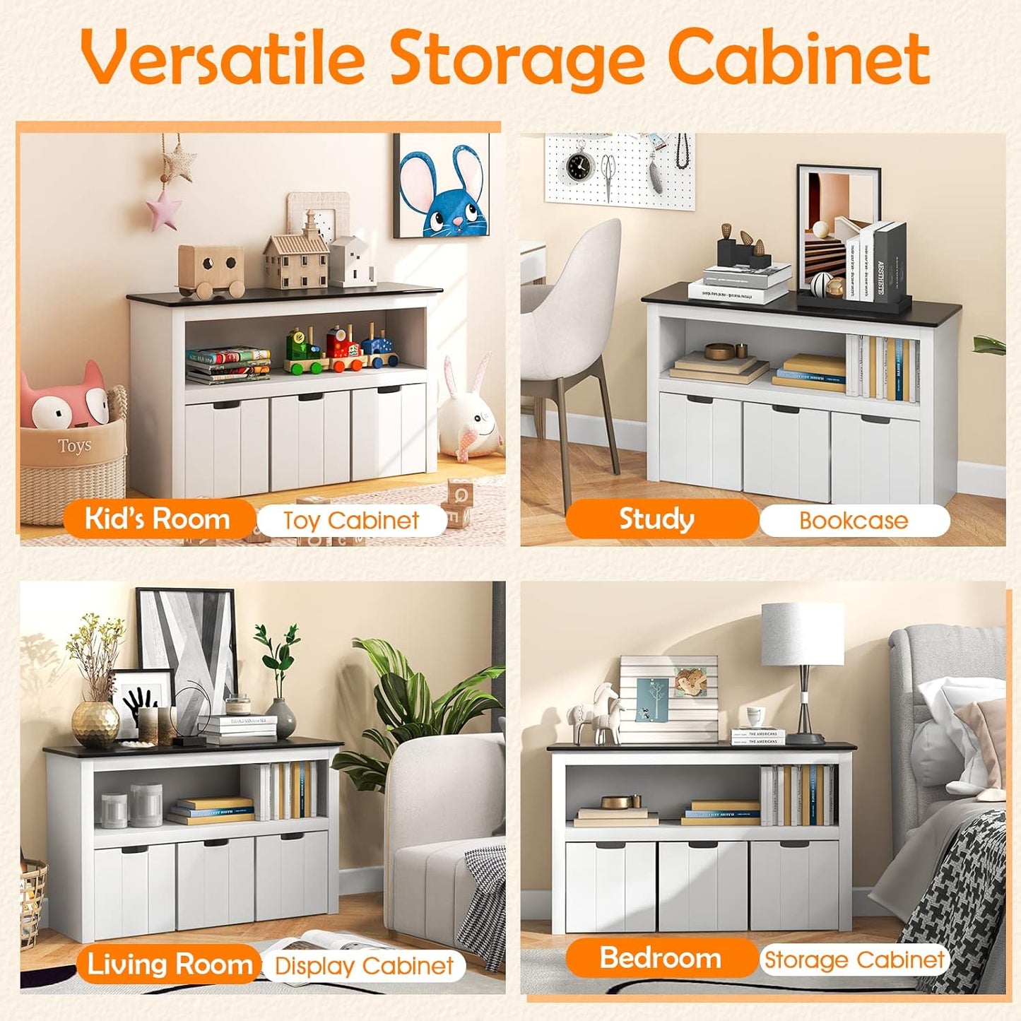 Kids Toy Storage Organizer JZ10126WH