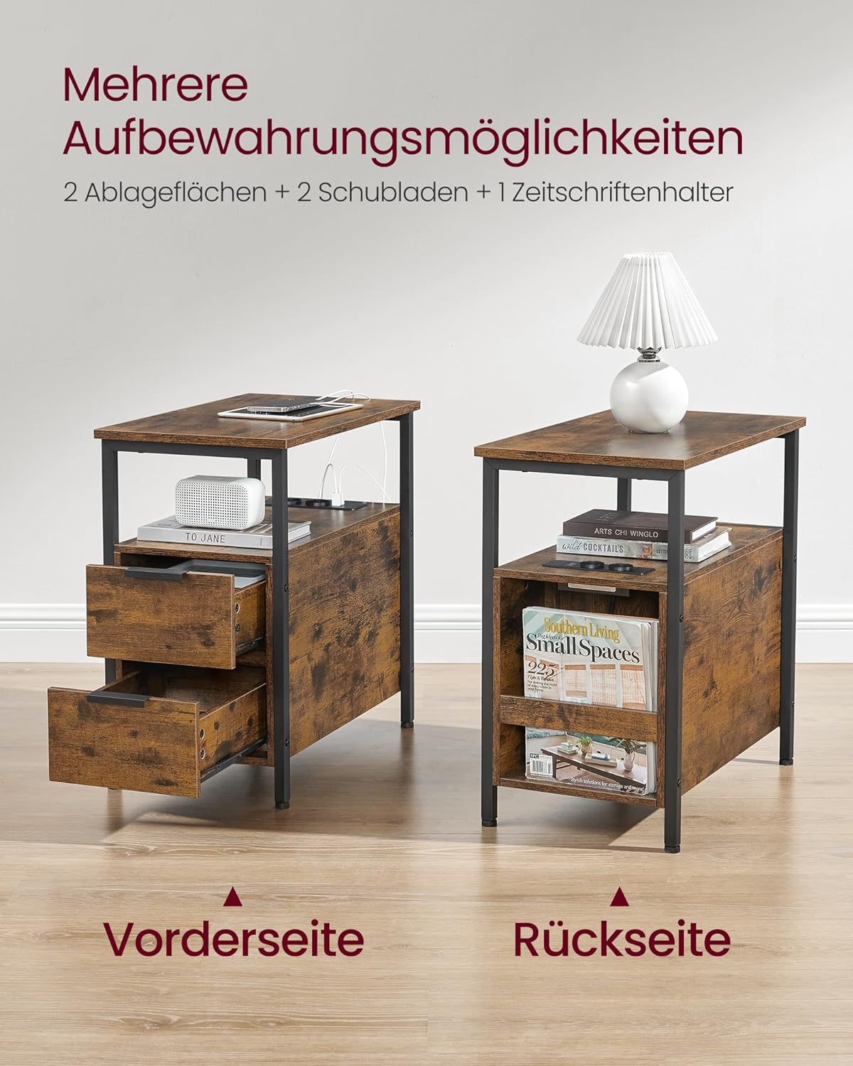VASAGLE Bedside Table